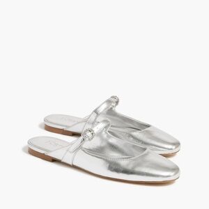 J. Crew Factory Silver Flats